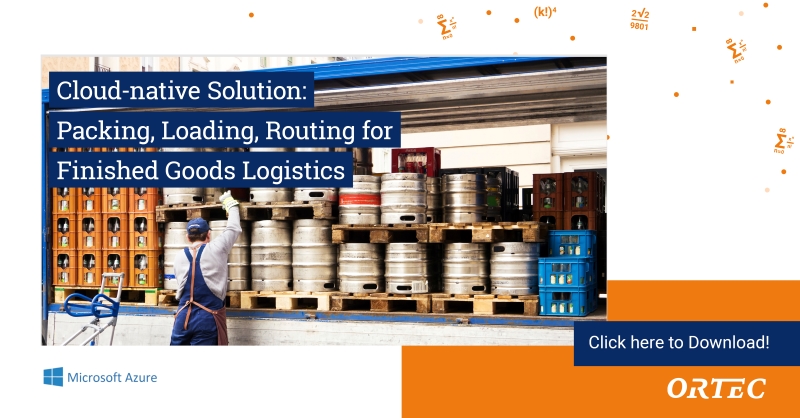ORTEC Cloud-native packing loading Routing for finished Goods Logistics